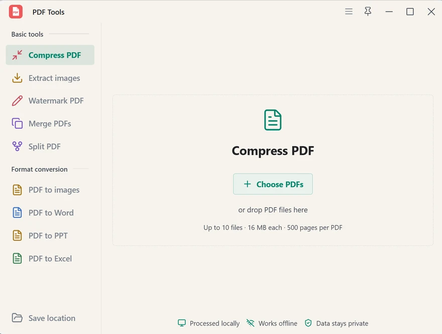 MixSo Quick PDF Tools in English